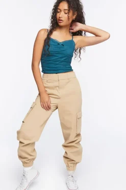 Lace-Trim Cropped Cami