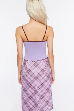 Lace-Trim Lettuce-Edge Cami