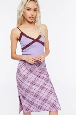 Lace-Trim Lettuce-Edge Cami