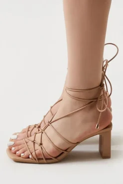 Lace-Up Block Heels