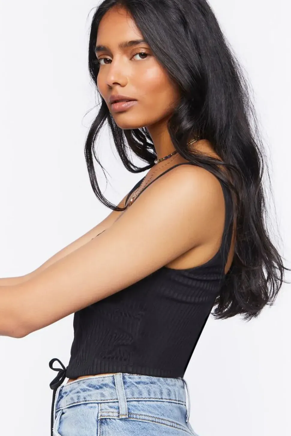 Lace-Up Bustier Crop Top