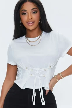 Lace-Up Crew Tee