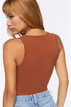 Lace-Up Cropped Tank Top