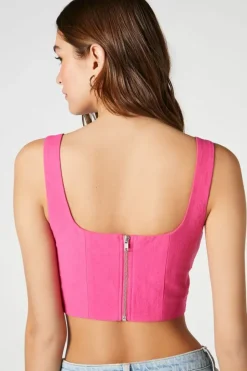 Lace-Up Crop Top