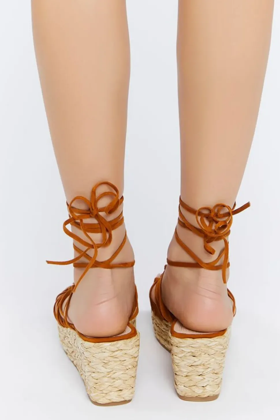 Lace-Up Espadrille Wedges