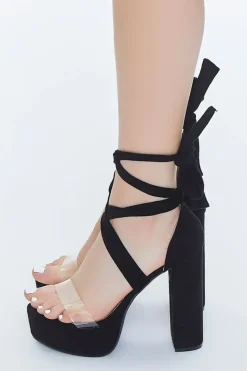 Lace-Up Platform Heels