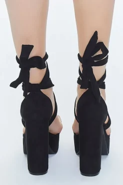 Lace-Up Platform Heels