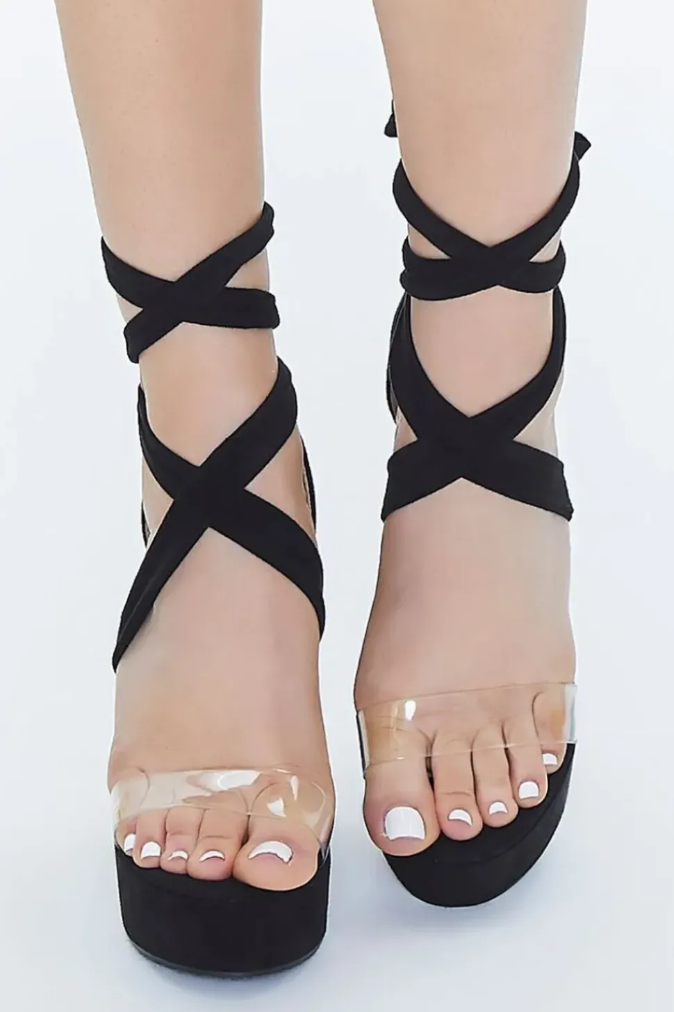 Lace-Up Platform Heels