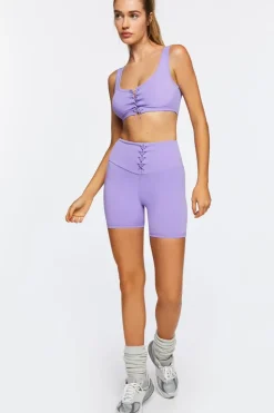 Lace-Up Sports Bra