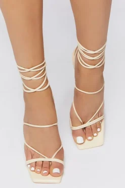 Lace-Up Stiletto Heels