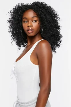 Lace-Up Tank Bodysuit