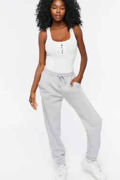 Lace-Up Tank Bodysuit