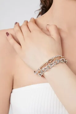 Layered Chain Bracelet Set