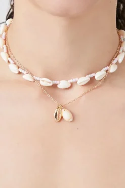 Layered Conch Shell Necklace