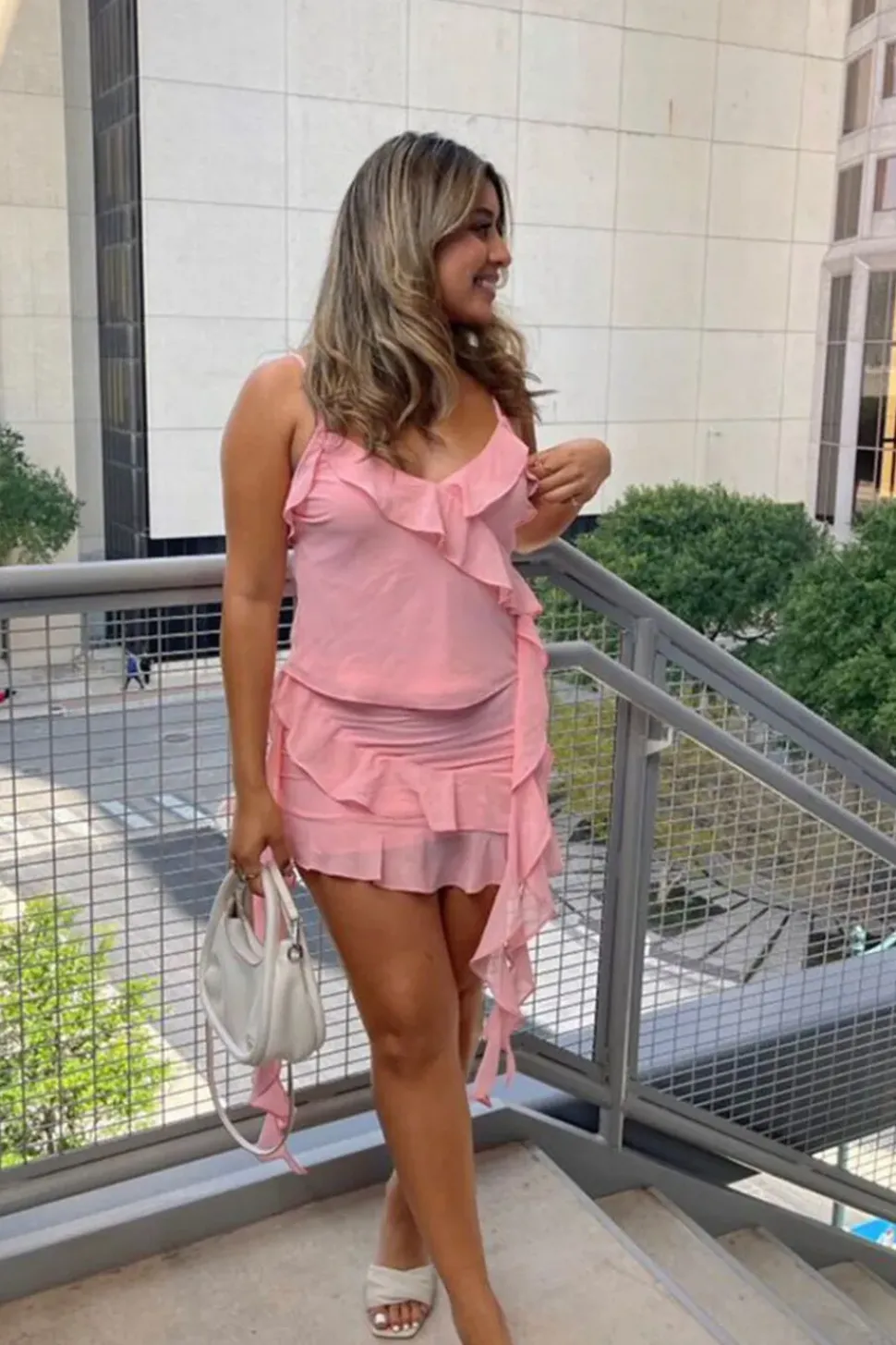Layered Flounce Mini Skirt