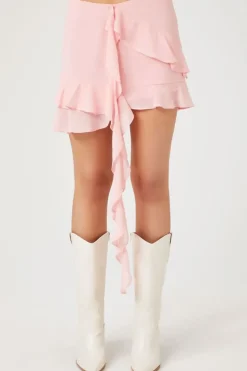 Layered Flounce Mini Skirt