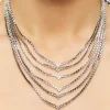 Layered Rhinestone Tiered Necklace