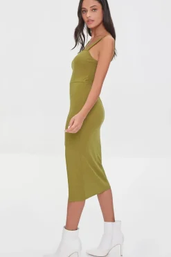 Leg-Slit Bodycon Dress