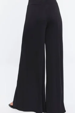 Leg-Slit Palazzo Pants