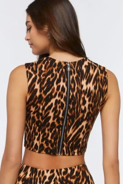 Leopard Print Crop Top