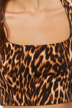 Leopard Print Crop Top