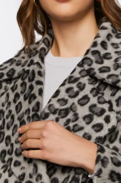 Leopard Print Duster Coat