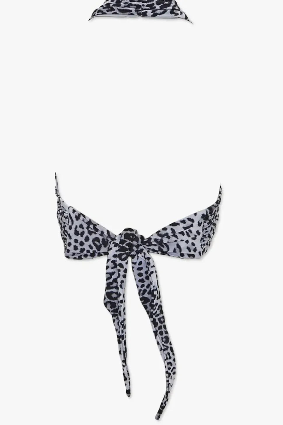 Leopard Print Halter Bikini Top
