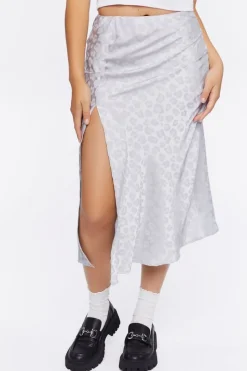 Leopard Print Midi Skirt