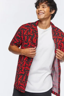 Lettered Print Shirt