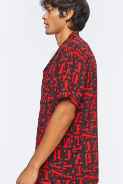 Lettered Print Shirt