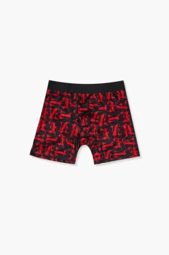 Letter Print Boxer Shorts