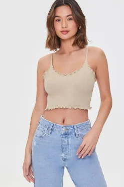 Lettuce-Edge Cropped Cami