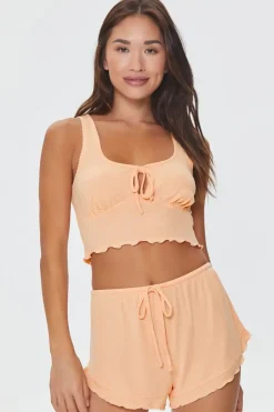 Lettuce-Edge Pajama Shorts