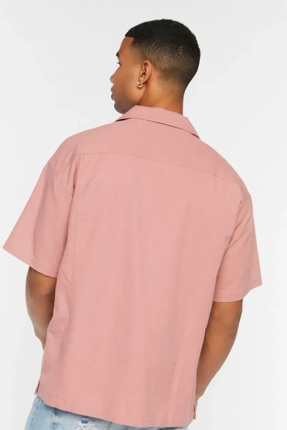 Linen-Blend Cuban-Collar Shirt
