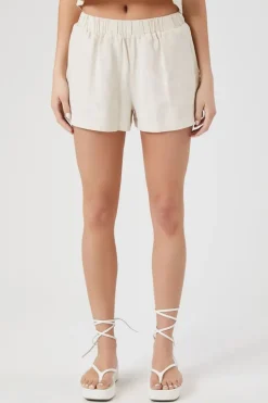 Linen-Blend Pocket Shorts