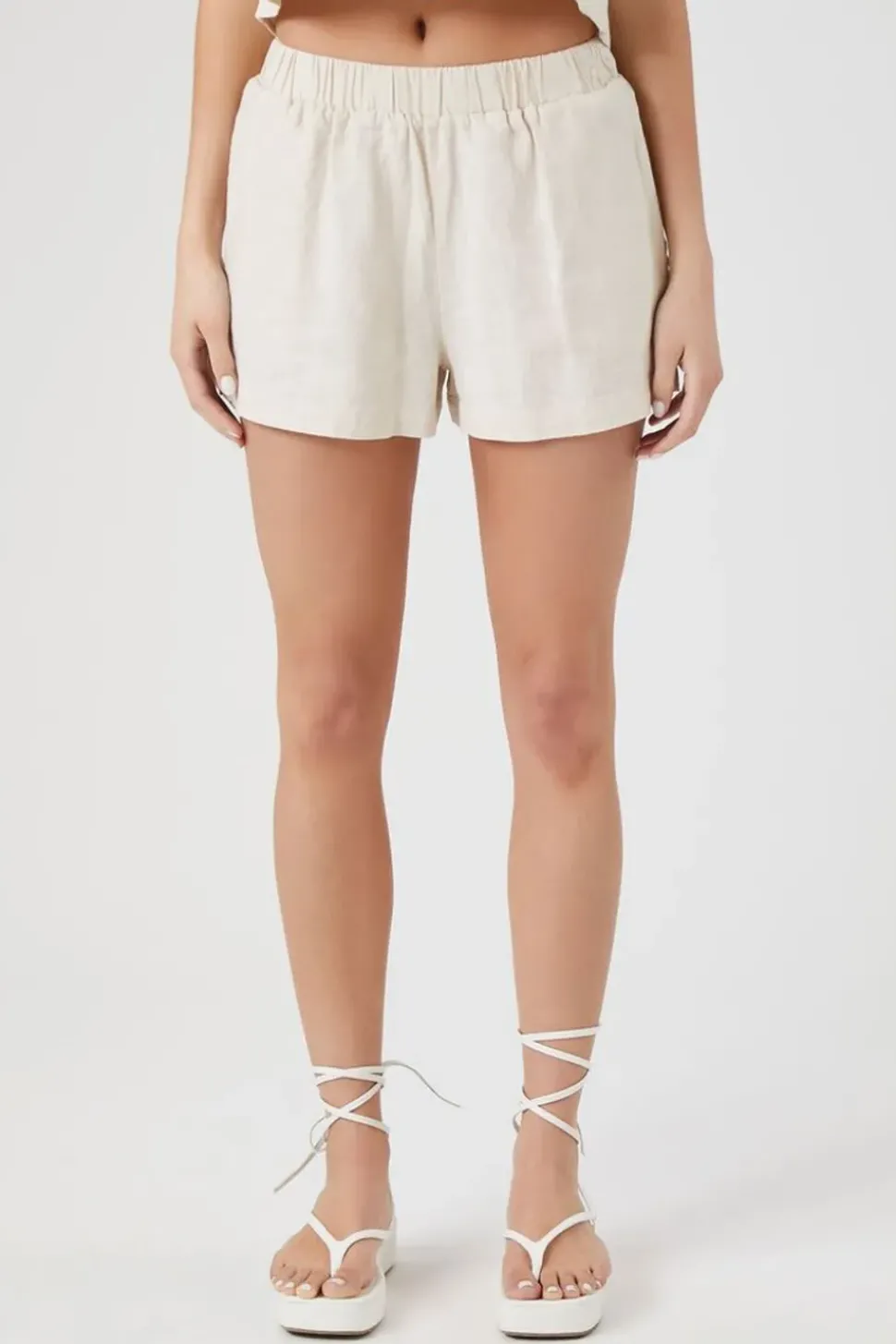 Linen-Blend Pocket Shorts