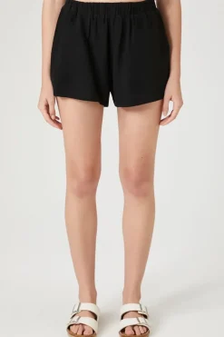 Linen-Blend Pull-On Shorts