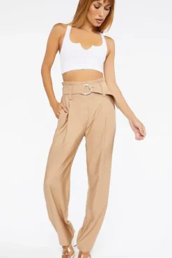 Linen Wide-Leg Pants