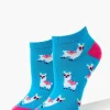 Llama Print Ankle Socks