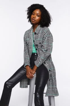 Longline Glen Plaid Shacket