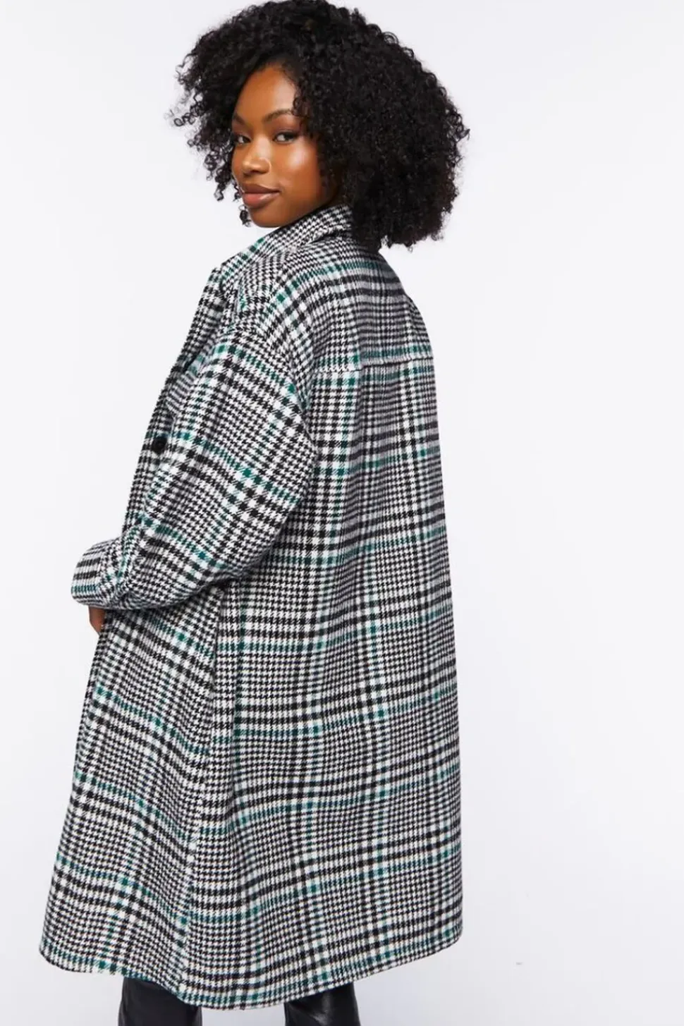 Longline Glen Plaid Shacket
