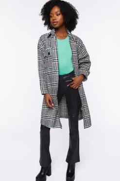 Longline Glen Plaid Shacket