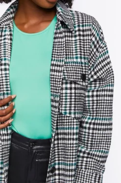Longline Glen Plaid Shacket