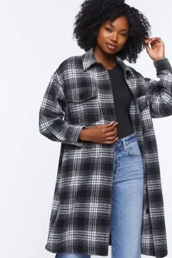 Longline Plaid Shacket