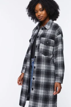 Longline Plaid Shacket