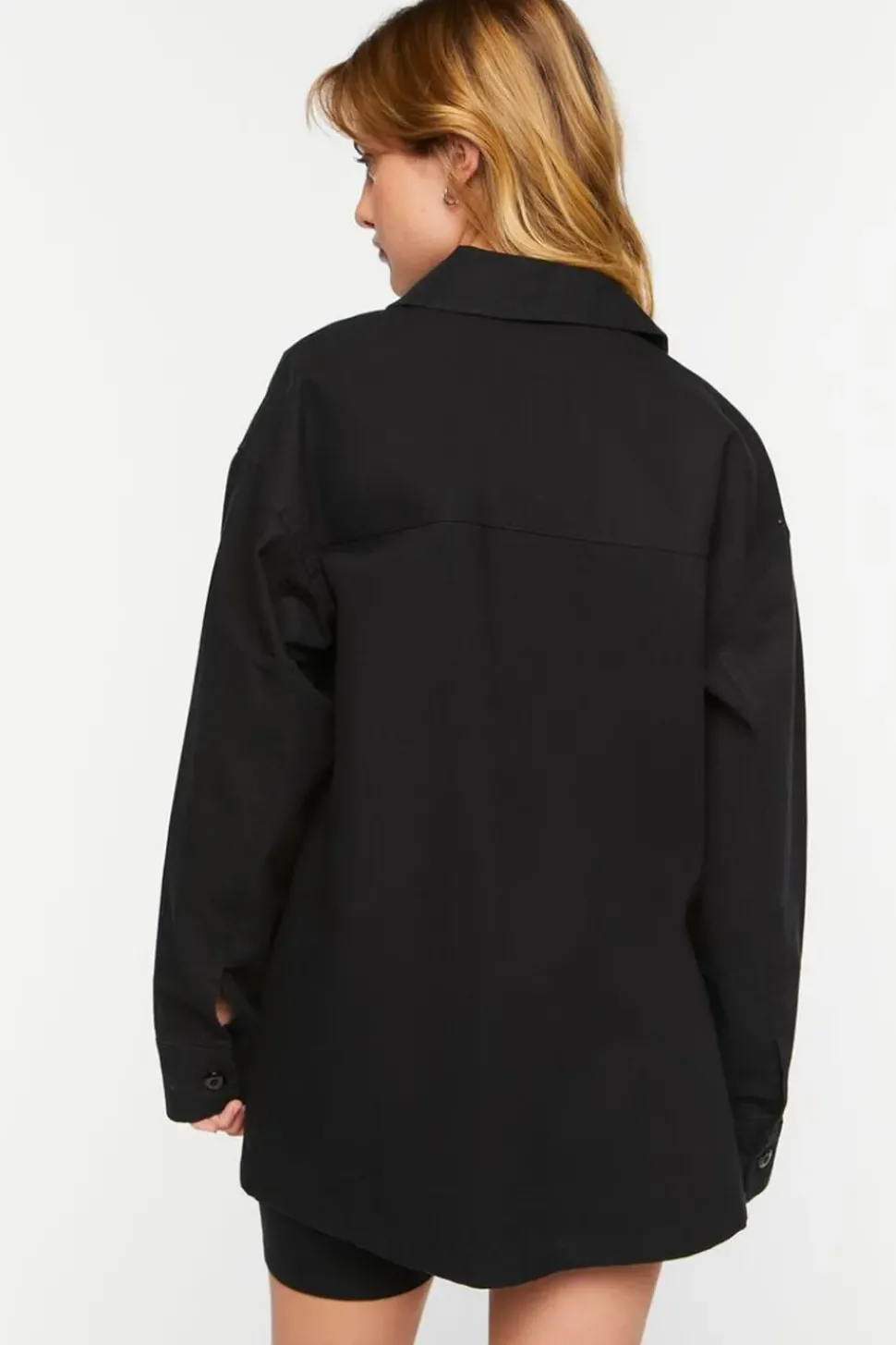 Longline Twill Shacket