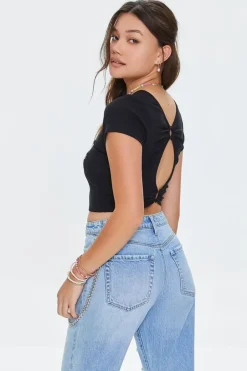Long Live The Brave Graphic Cropped Tee