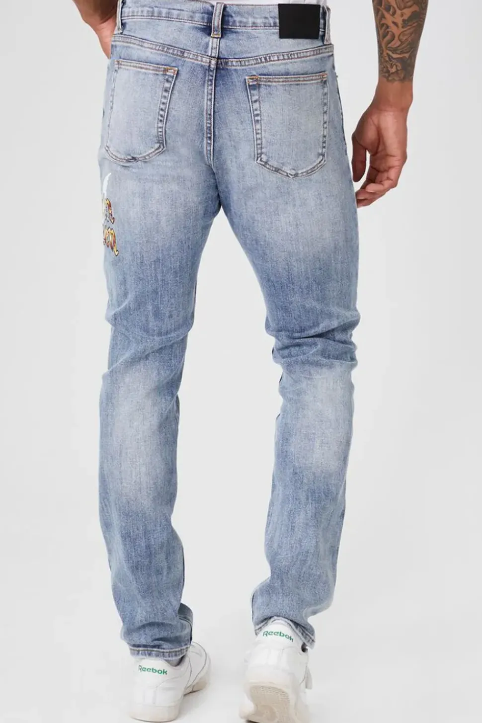 Lost In Heaven Graphic Slim Jeans