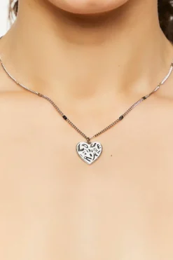 Love Is In The Air Heart Pendant Necklace
