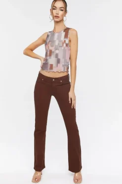 Low-Rise Bootcut Jeans